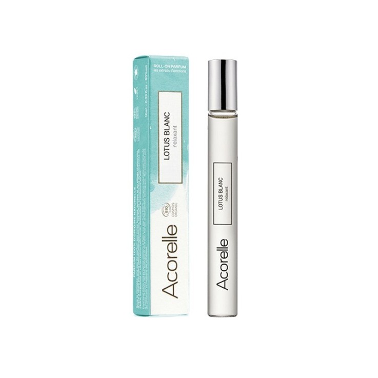Eau de parfum roll-on Lotus Blanc certifiée bio (10ml)