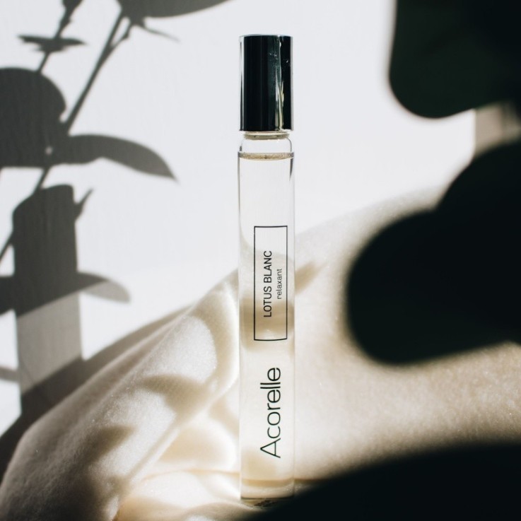Eau de parfum roll-on Lotus Blanc certifiée bio (10ml)