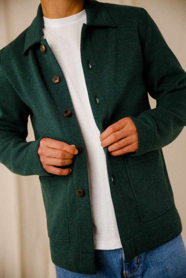 Veste droite Benoit laine vierge