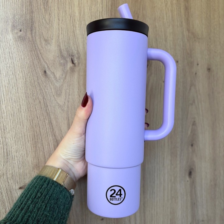 Straw cup isotherme avec poignée Erica 800 ml - 24 BOTTLES