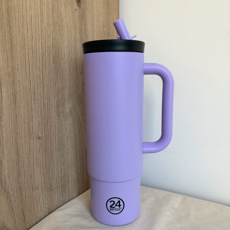 Straw cup isotherme avec poignée Erica 800 ml - 24 BOTTLES