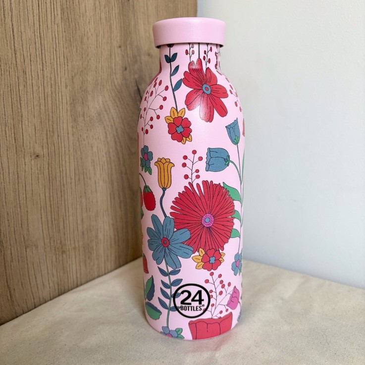 Gourde CLIMA isotherme 500ml - Bloom Bloom Pink | 24 Bottles