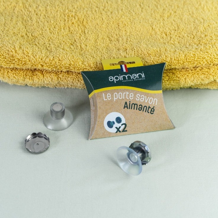 Porte-savon aimanté x2