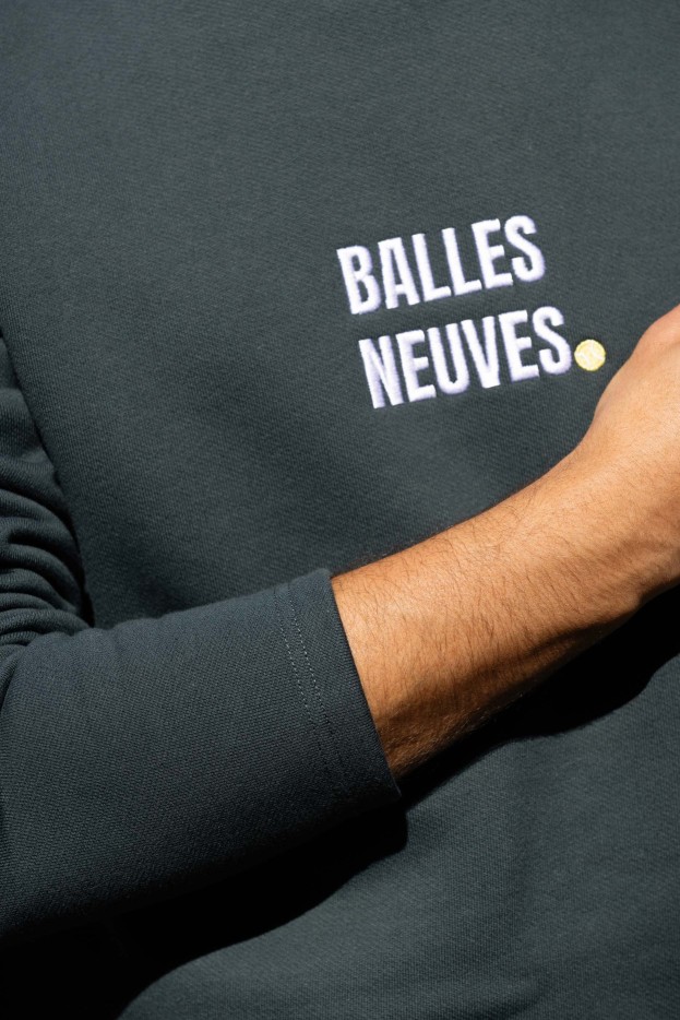 Sweat Balles Neuves vert Coton Bio