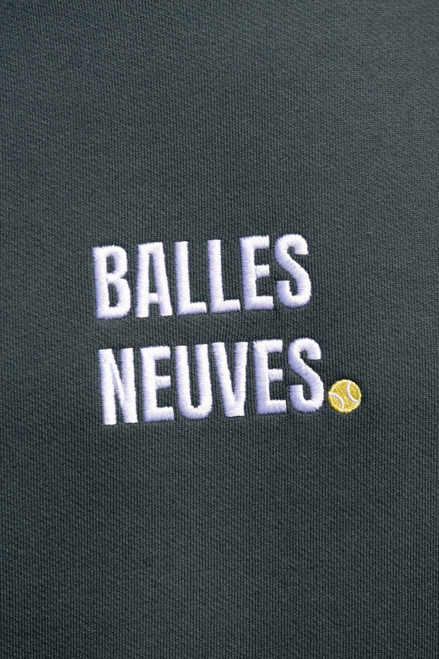 Sweat Balles Neuves vert Coton Bio