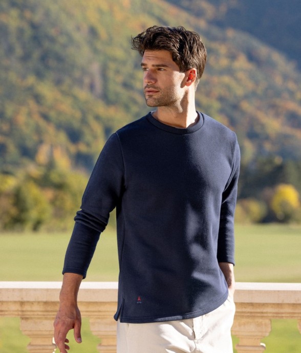 Sweat marine Gustave Coton Bio