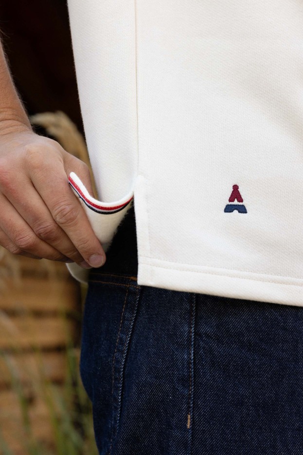 Sweat Télécabine crème Coton Bio