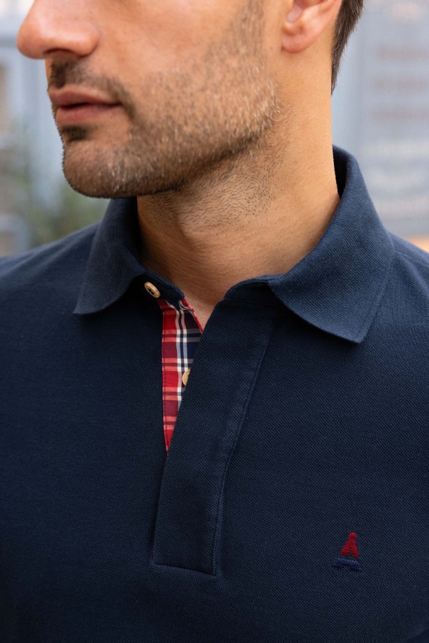 Polo ML marine Maurice Coton Bio