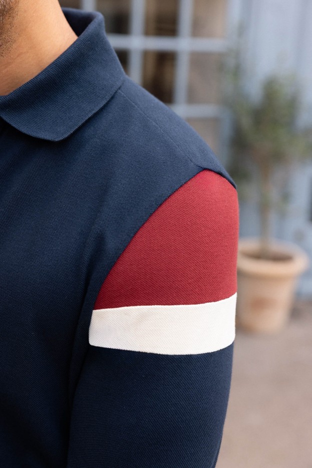 Polo ML marine Maurice Coton Bio