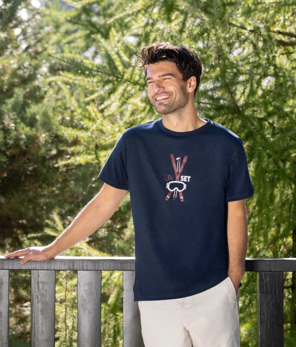 T-shirt Ski Set bleu marine...