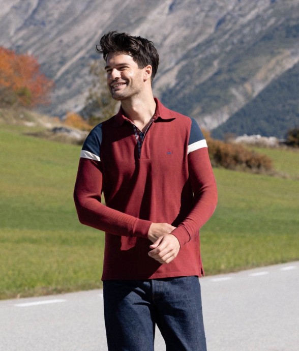 Polo ML bordeaux Maurice...