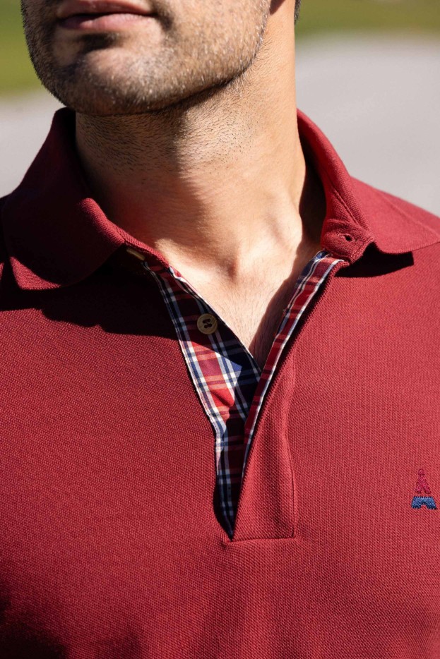 Polo ML bordeaux Maurice Coton Bio