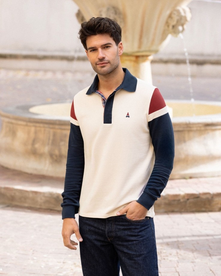 Polo ML beige Maurice Coton Bio