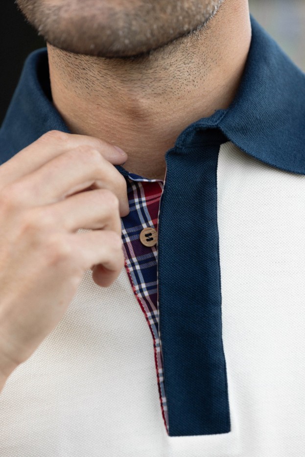 Polo ML beige Maurice Coton Bio