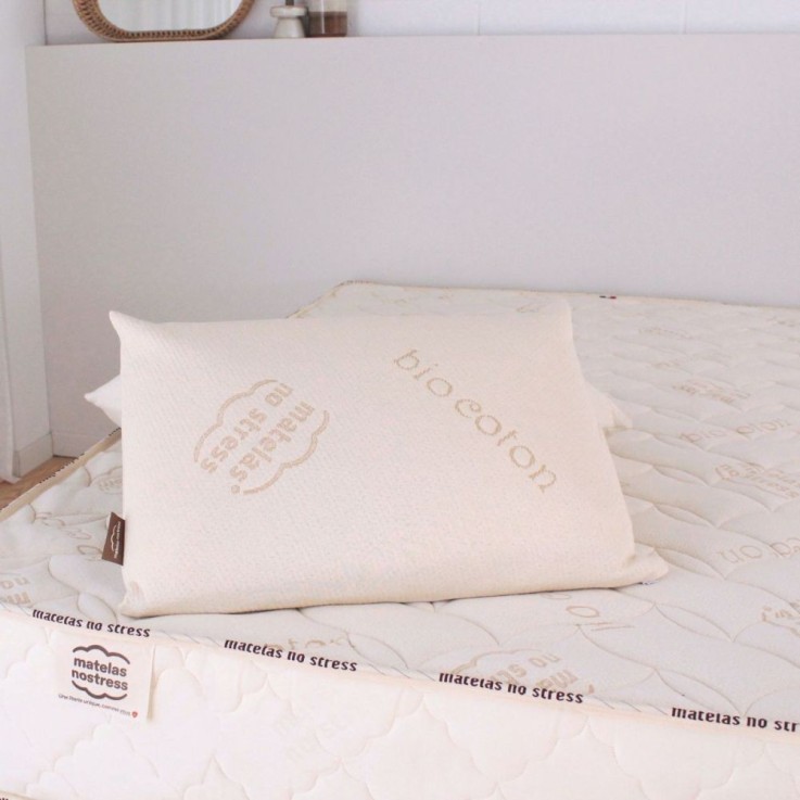 Oreiller memoire de forme et coton Bio