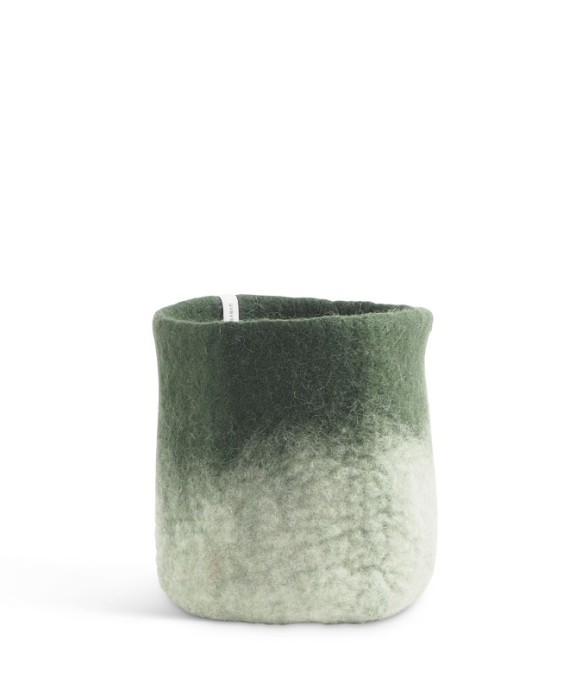 Cache Pot En Laine Moss Green
