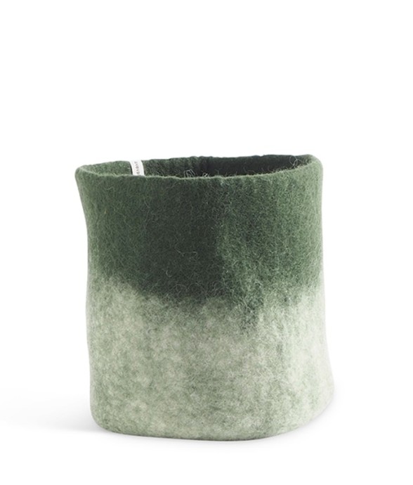 Cache Pot En Laine Moss Green