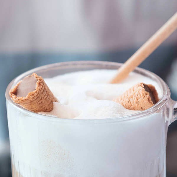 Mini cônes Bitecone - Fourrés chocolat au lait - Sachet de 100g