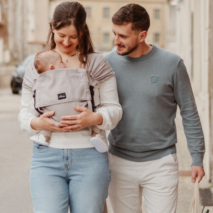 Porte-bébé P'tit Evo Coton Bio plume