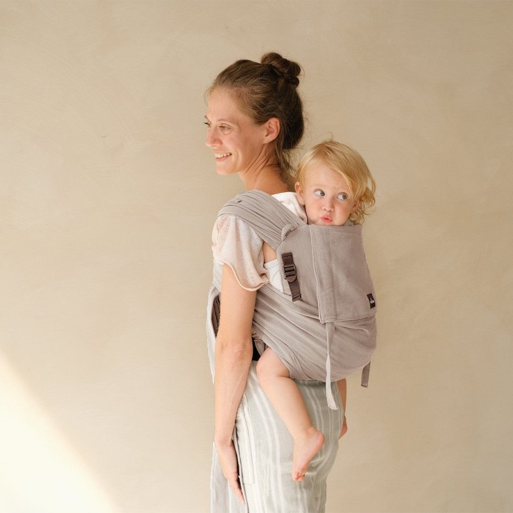 Porte-bébé P'tit Evo Coton Bio plume