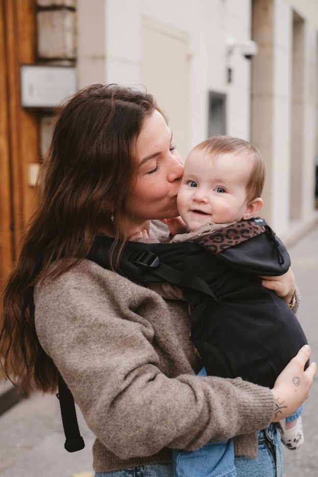 Porte-bébé Néo Coton Bio léopard