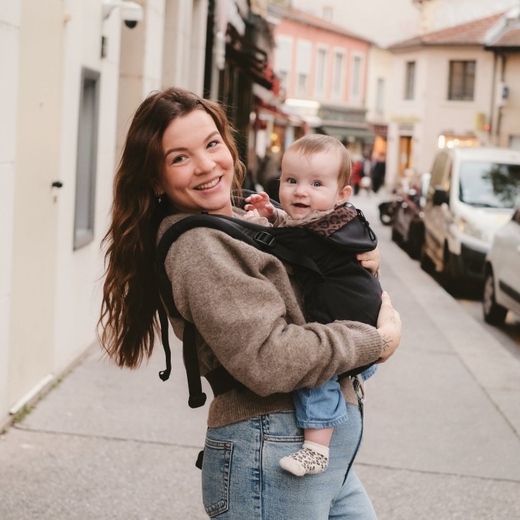 Porte-bébé Néo Coton Bio léopard