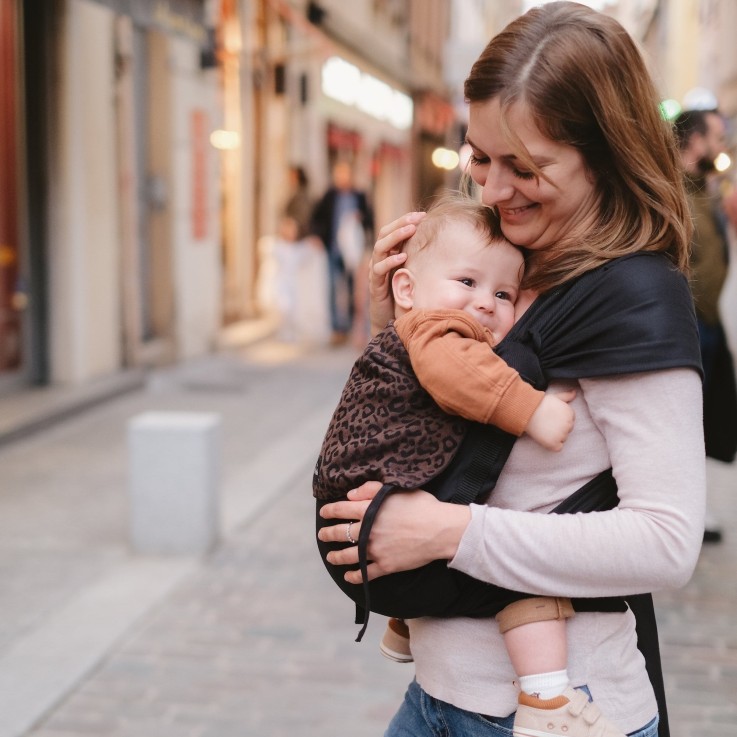Porte-bébé P'tit Evo Coton Bio léopard