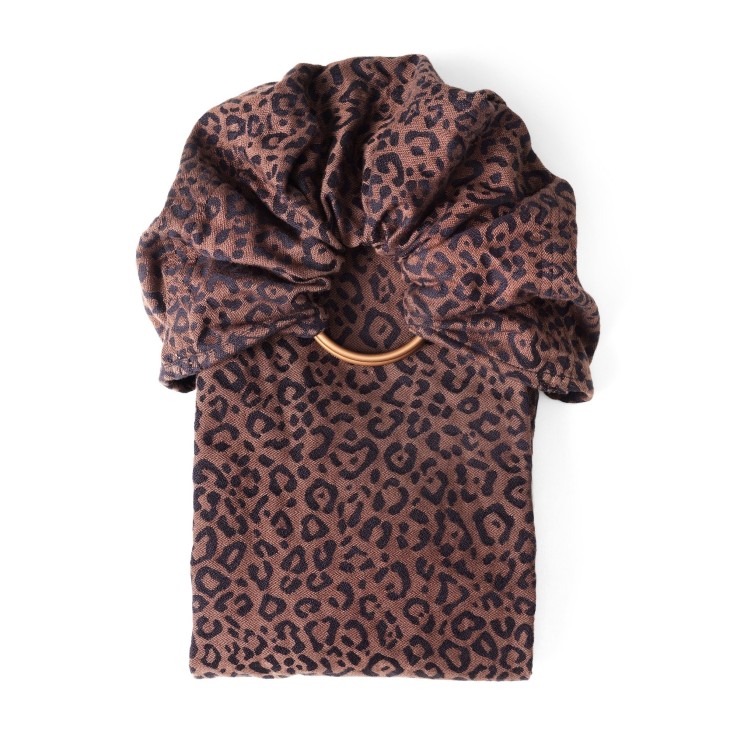 Écharpe de portage sans nœud Sling Jacquard Coton Bio Léopard