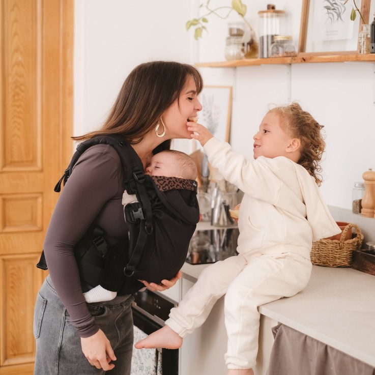 Porte-bébé Néo Plus Coton Bio léopard