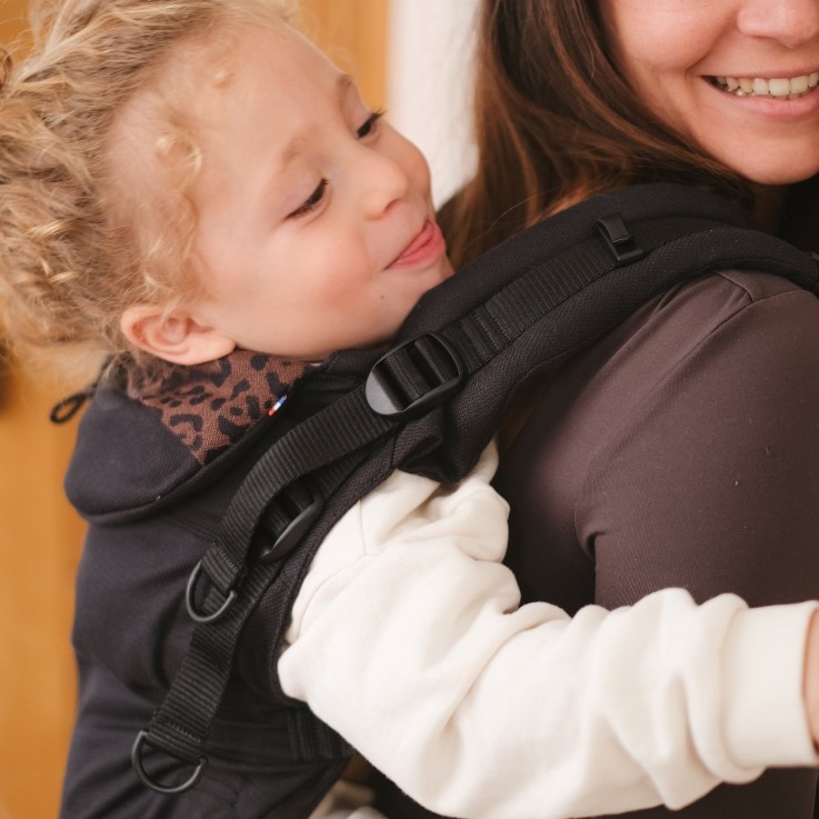 Porte-bébé Néo Plus Coton Bio léopard