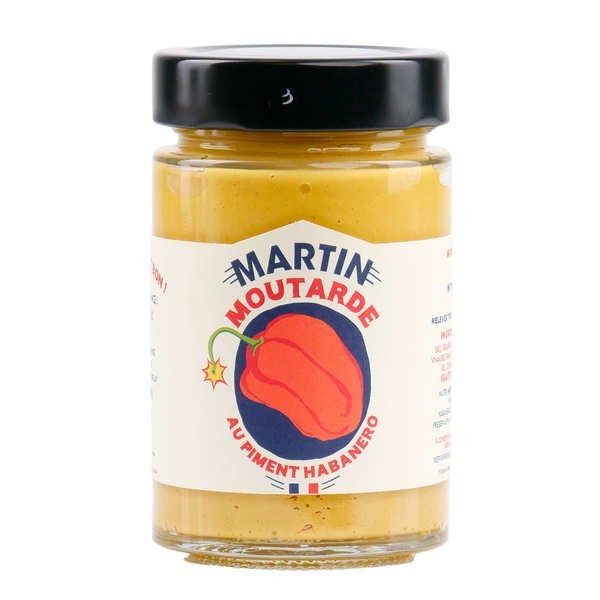 Moutarde au piment habanero - Pot de 200g