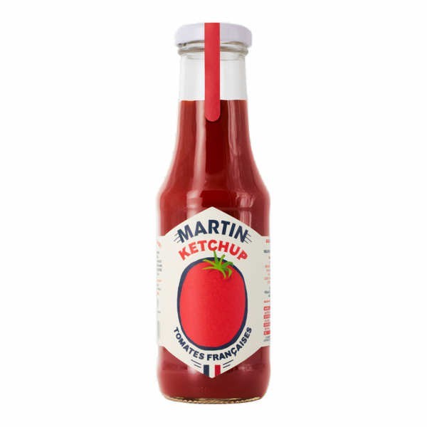 Ketchup Martin aux tomates françaises - Bouteille de 350g