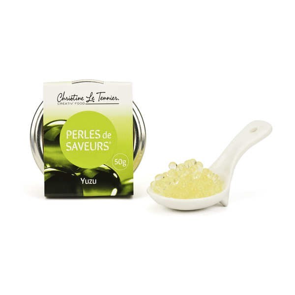 Perles de saveur au Yuzu - Pot de 50g