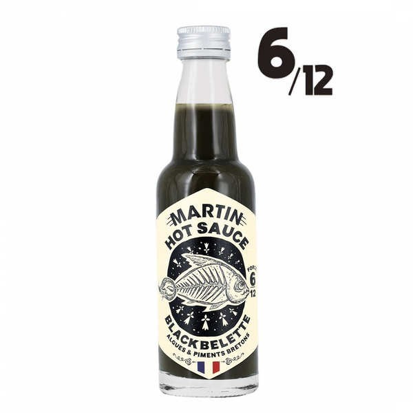 Sauce pur cru algues et piments bretons BLACKBELETTE (6/12) - Bouteille de 100ml