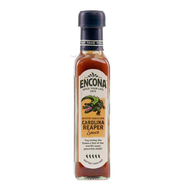 Encona Carolina Reaper - Sauce pimentée extra forte - Bouteille de 142ml