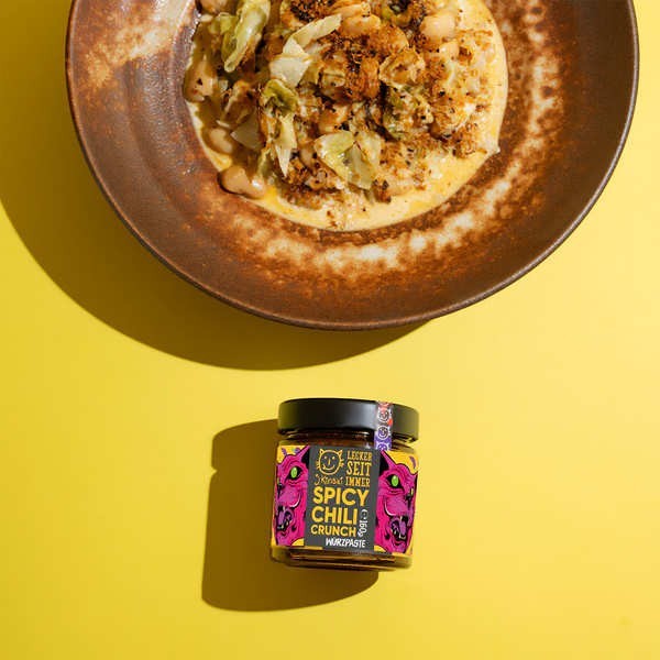 Spicy Chili Crunch - Huile pimentée croustillante bio aux cacahuètes - Pot de 160g