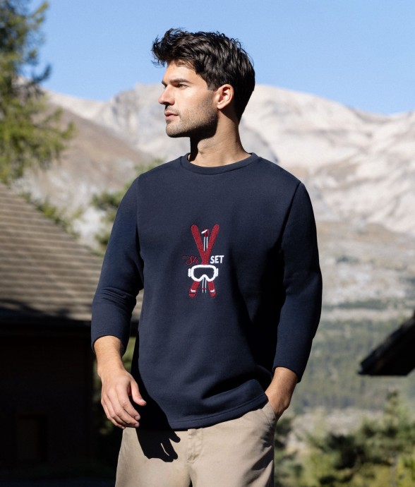 Sweat Ski Set bleu marine...