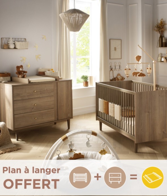 Chambre bébé Mokka : Lit...