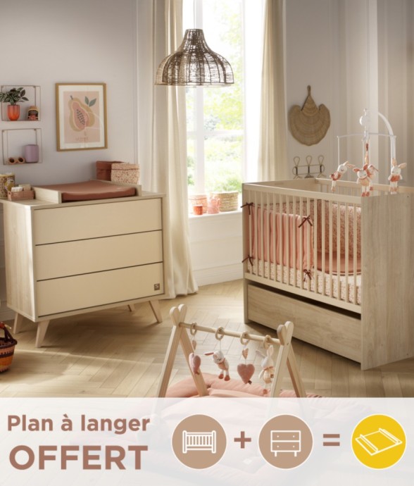 Chambre bébé Mélinée : Lit...