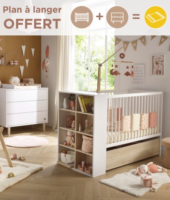 Chambre bébé Paloma : Lit...