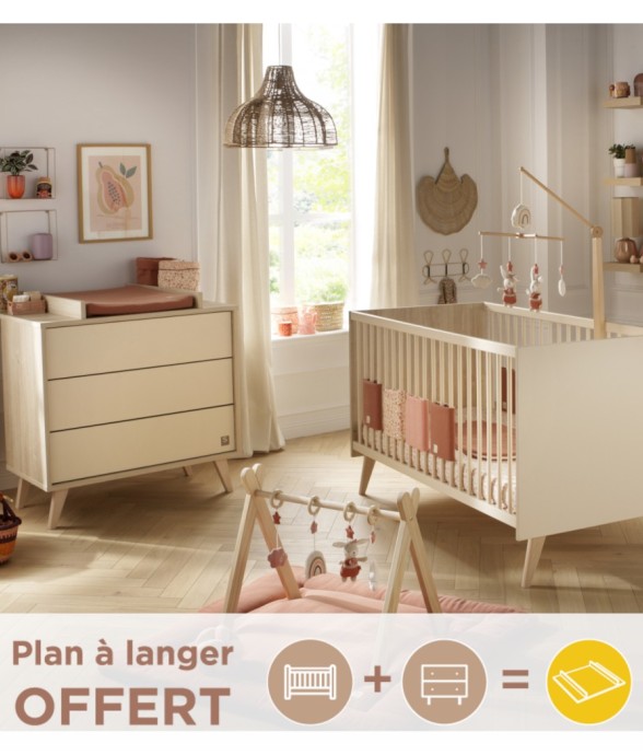 Chambre bébé Mélinée : Lit...