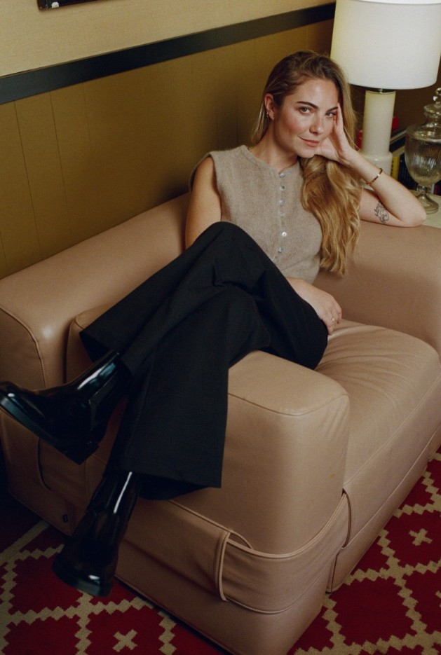 Pantalon Noir Margaux de Fouchier x Nénés Coton Bio