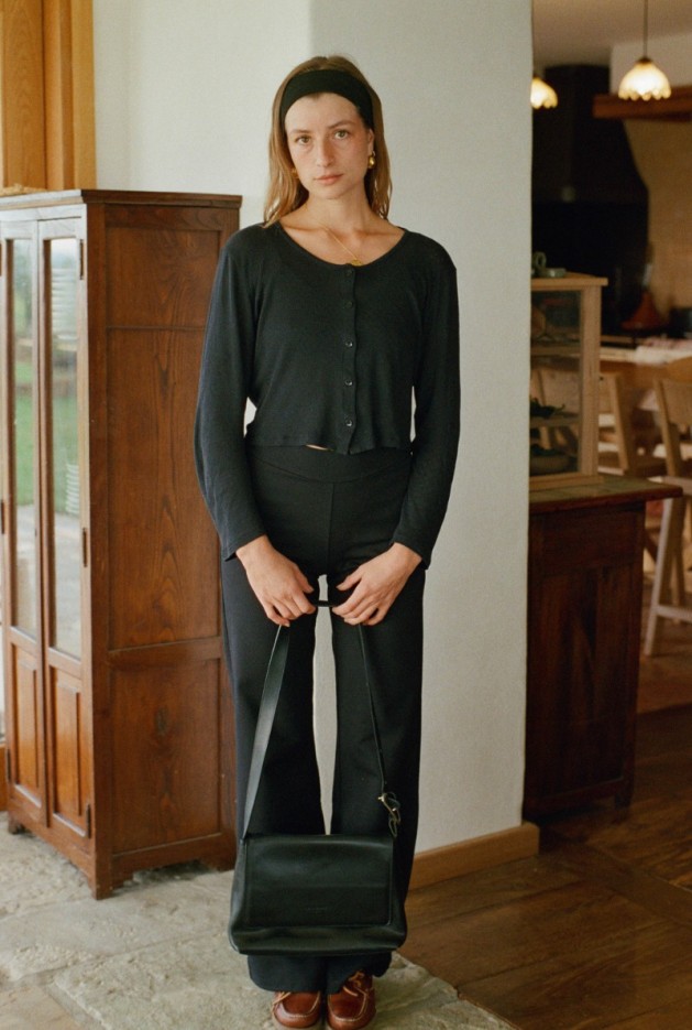 Pantalon Noir Margaux de Fouchier x Nénés Coton Bio