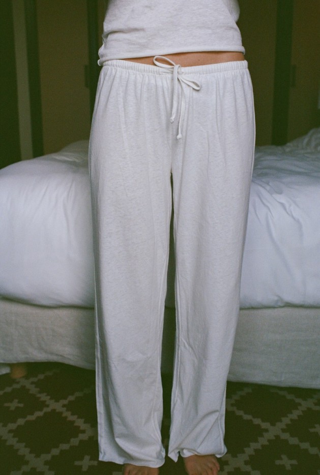 Pantalon Blanc Margaux de Fouchier x Nénés Coton Bio