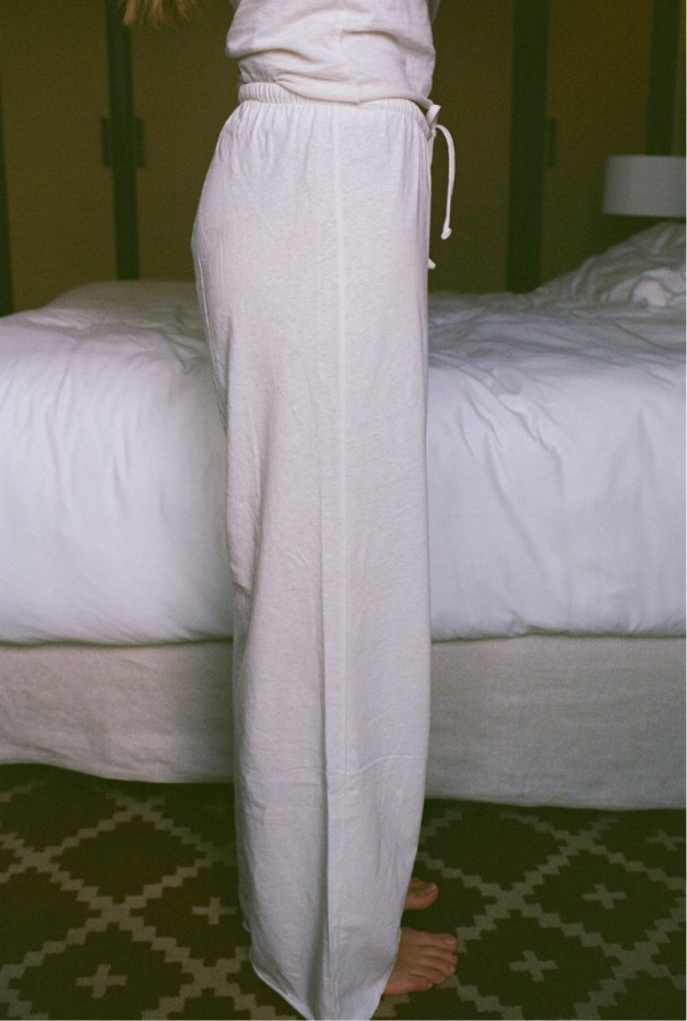 Pantalon Blanc Margaux de Fouchier x Nénés Coton Bio