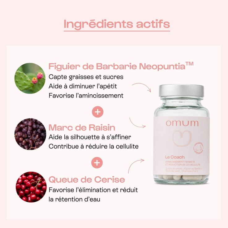 Complément alimentaire Minceur, Cellulite, Fermeté Le Coach (60 gélules) Vegan