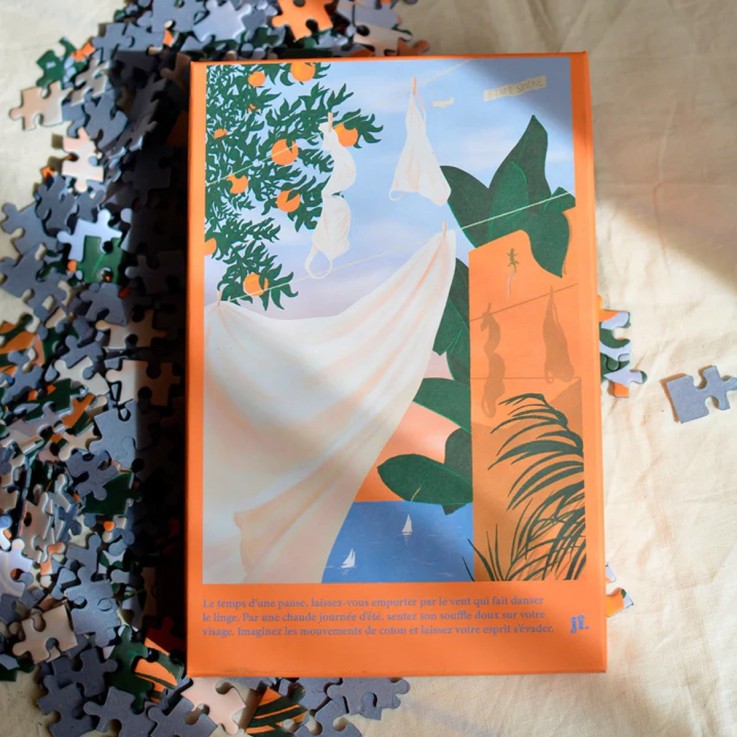 Puzzle 500 pièces La petite danse du linge