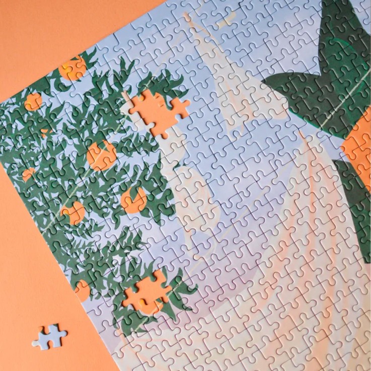 Puzzle 500 pièces La petite danse du linge