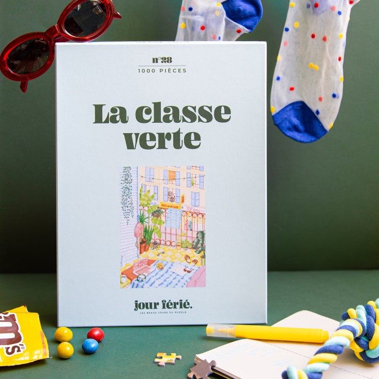 Puzzle 1000 pièces La classe verte