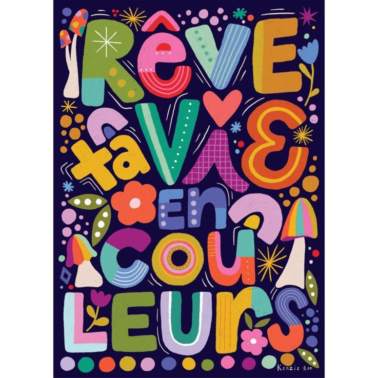 Puzzle 500 pièces Les couleurs